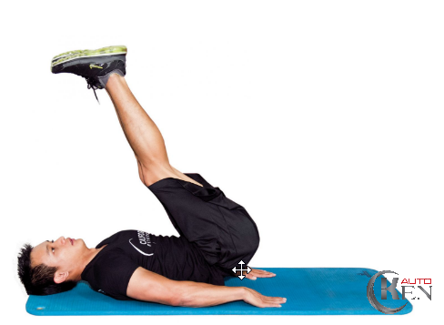 Bạn hãy lặp lại động tác nâng bụng và chân trong 20-30 phút nhé!