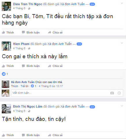 Những review của mọi người sau khi sử dụng xà đơn Anh Tuấn