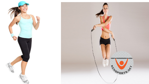 Nhảy dây và chạy bộ sẽ giúp bạn nữ có một cơ thể săn chắc và quyến rũ